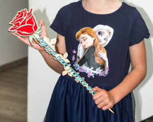 Dřevěná růže pro nejlepší paní učitelku velká - Image 6
