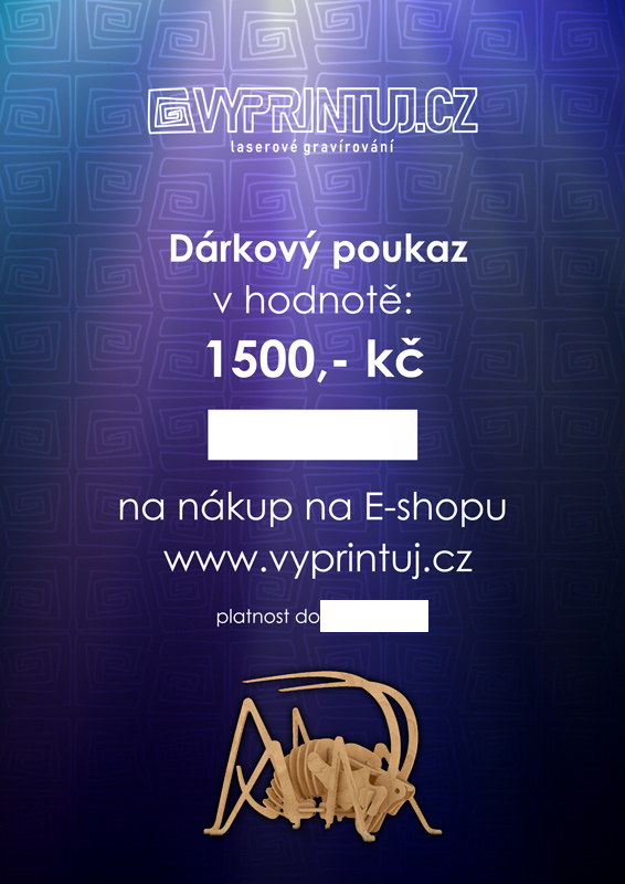 Dárkový poukaz 1500